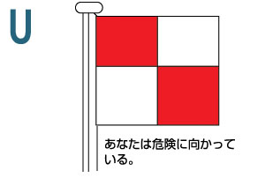 U あなたは危険に向かっている。
